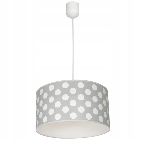 Lampa wisząca sufitowa żyrandol nadruk abażur Kropki 335409