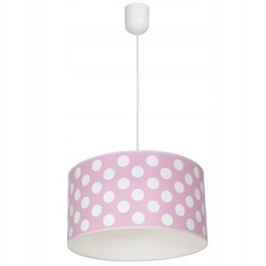 Lampa wisząca sufitowa żyrandol nadruk abażur Kropki 335410 Lampa wisząca sufitowa żyrandol nadruk abażur Kropki 335410