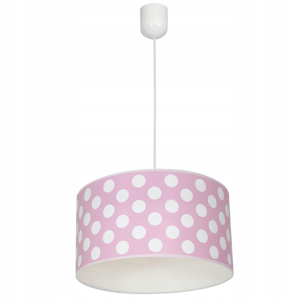 Lampa wisząca sufitowa żyrandol nadruk abażur Kropki 335410