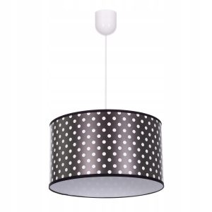 Lampa wisząca sufitowa żyrandol nadruk abażur KROPKI 335404 Lampa wisząca sufitowa żyrandol nadruk abażur KROPKI 335404