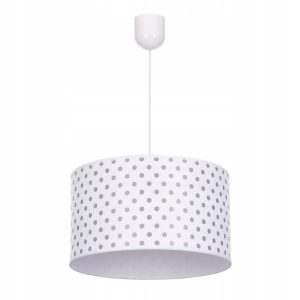 Lampa wisząca sufitowa żyrandol nadruk abażur KROPKI 335415 Lampa wisząca sufitowa żyrandol nadruk abażur KROPKI 335415