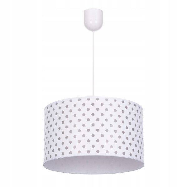 Lampa wisząca sufitowa żyrandol nadruk abażur KROPKI 335415