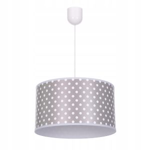 Lampa wisząca sufitowa żyrandol nadruk abażur KROPKI 335416 Lampa wisząca sufitowa żyrandol nadruk abażur KROPKI 335416