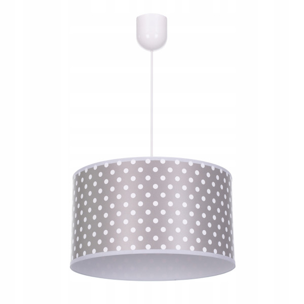 Lampa wisząca sufitowa żyrandol nadruk abażur KROPKI 335416