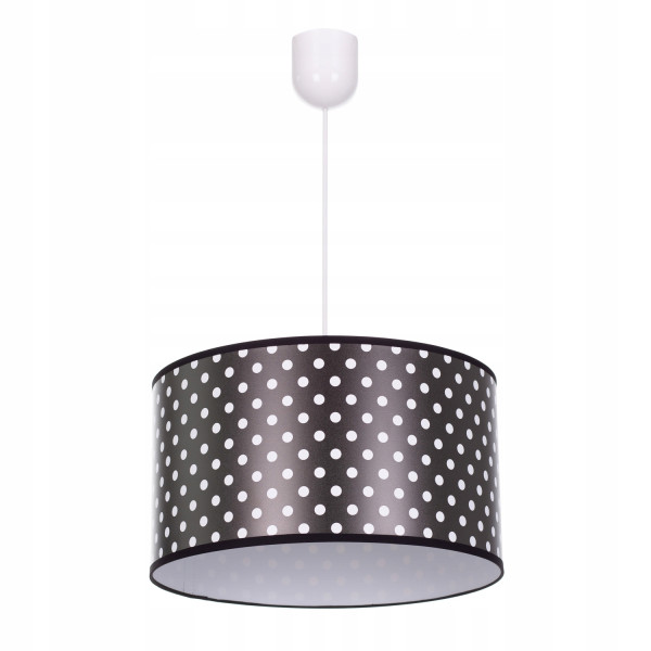 Lampa wisząca sufitowa żyrandol nadruk abażur KROPKI 335404
