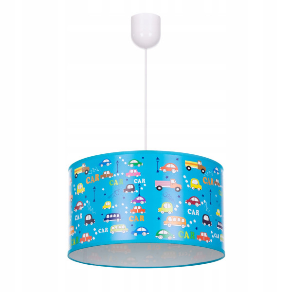 Lampa wisząca sufitowa żyrandol nadruk AUTA abażur samochód 335626