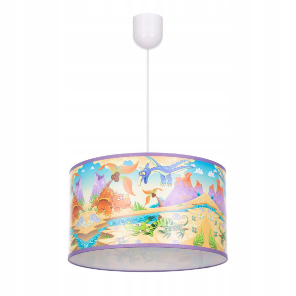 Lampa wisząca sufitowa żyrandol nadruk DINOZAURY Jurassic 335613