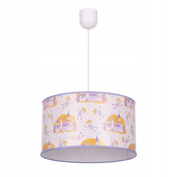 Lampa wisząca sufitowa żyrandol nadruk KSIĘŻNICZKA abażur 335607