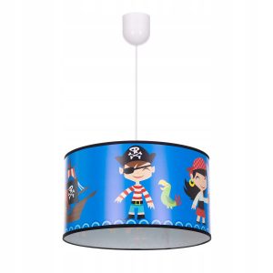 Lampa wisząca sufitowa żyrandol nadruk PIRAT abażur 335616 Lampa wisząca sufitowa żyrandol nadruk PIRAT abażur 335616