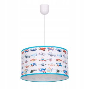 Lampa wisząca sufitowa żyrandol nadruk SAMOLOTY regulowana 335627 Lampa wisząca sufitowa żyrandol nadruk SAMOLOTY regulowana 335627