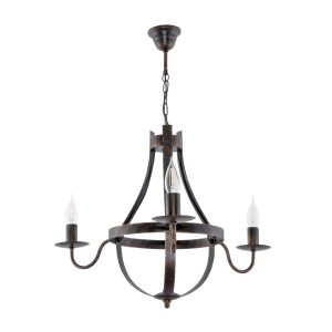 Lampa wisząca sufitowa żyrandol retro EDYLIT 3xE14 ELEN NEGRO 11-362 1004379 Lampa wisząca sufitowa żyrandol retro EDYLIT 3xE14 ELEN NEGRO 11-362 1004379