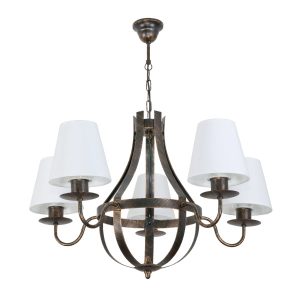 Lampa wisząca sufitowa żyrandol vintage EDYLIT 5xE27 RUTH NEGRO 11-910 1004376 Lampa wisząca sufitowa żyrandol vintage EDYLIT 5xE27 RUTH NEGRO 11-910 1004376