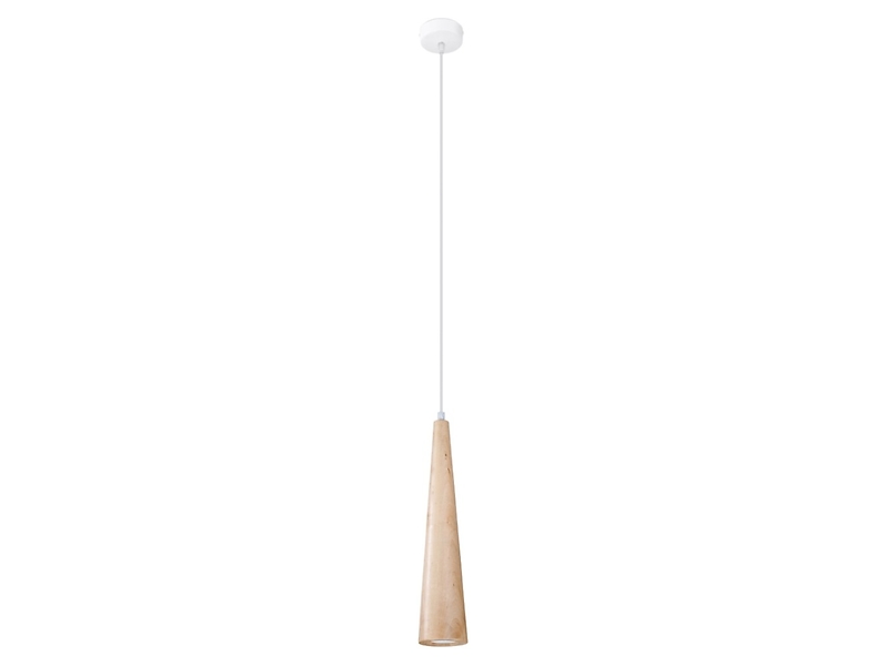 Lampa wisząca Sula drewniana beżowa 72722