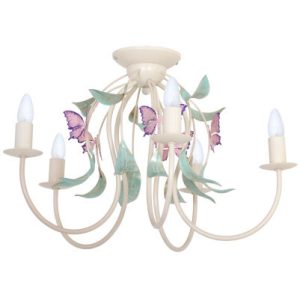 Lampa wisząca Summer kremowo-zielona-różowa 5xE14x15W IP20 Luminex 1020238 Lampa wisząca Summer kremowo-zielona-różowa 5xE14x15W IP20 Luminex 1020238