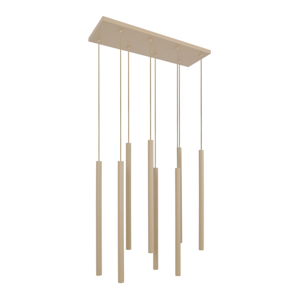Lampa wisząca SUNO beżowa 8xG9x15W wym:120x60x20cm IP20 Kaja 1025272
