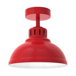Lampa wisząca Sven czerwony mat-biała 1xE27x15W IP20 Luminex 1030389 Lampa wisząca Sven czerwony mat-biała 1xE27x15W IP20 Luminex 1030389