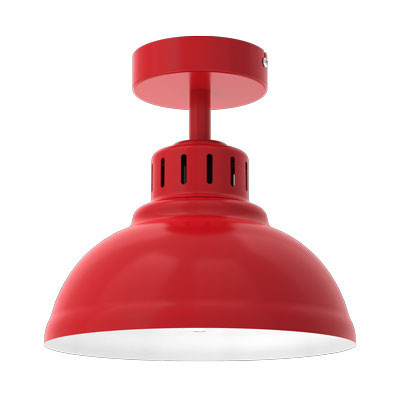 Lampa wisząca Sven czerwony mat-biała 1xE27x15W IP20 Luminex 1030389