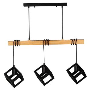 Lampa wisząca Sweden 3-punktowa metalowa beżowo-czarna 197315 Lampa wisząca Sweden 3-punktowa metalowa beżowo-czarna 197315