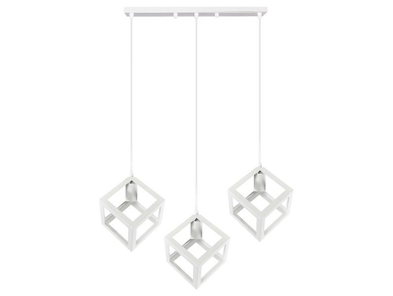 Lampa wisząća Sweden 3-punktowa metalowa biała 194499