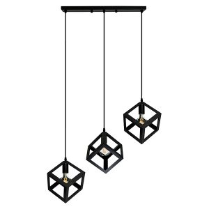 Lampa wisząca Sweden 3-punktowa metalowa czarna 194501 Lampa wisząca Sweden 3-punktowa metalowa czarna 194501