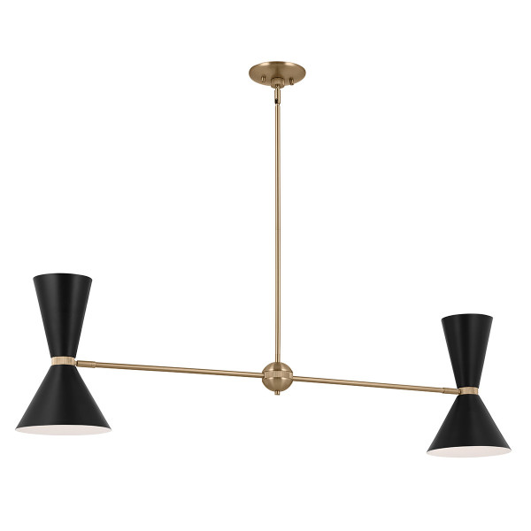 Lampa wisząca szampański brązowo-czarna PHIX 4xE27x40W Kichler 836374