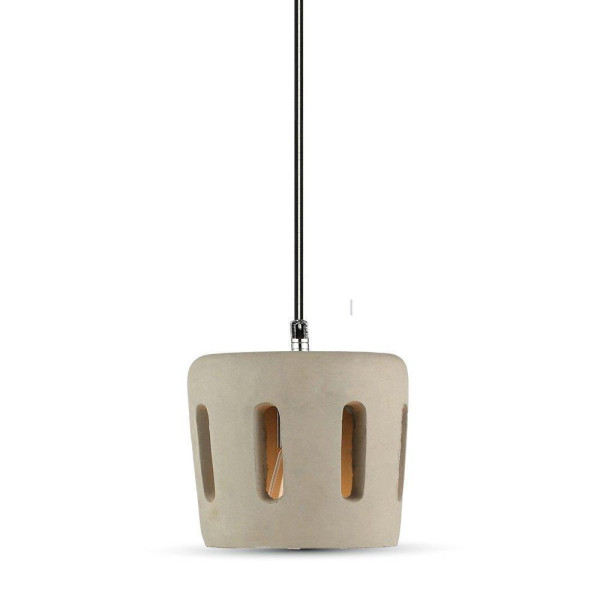Lampa wisząca szaro-aluminiowy VT-7202 1xE27x60W wym: 110x18x18 cm V-TAC 850860