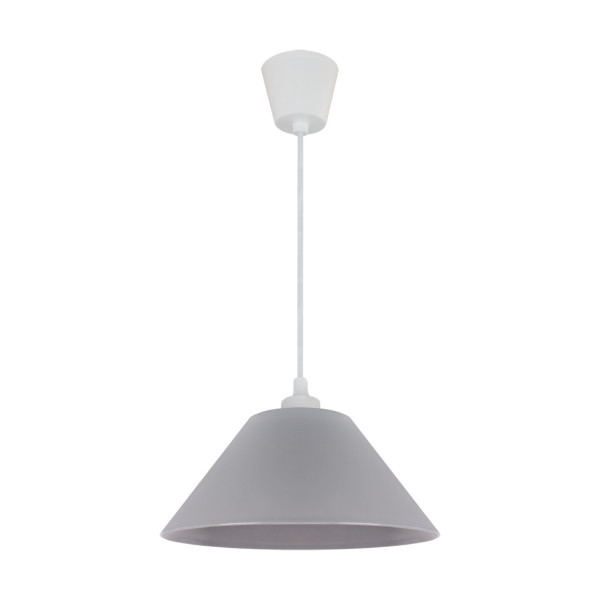 Lampa wisząca szaro-biała INKA 1xE27x25W wym: 107,5x25x25 cm Struhm 841944