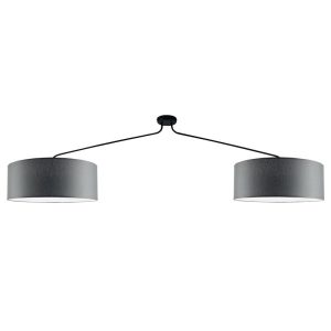 Lampa wisząca szaro-czarna LAMEGO 2xE27x20W wym: 46x190x50 cm Shilo 846569 Lampa wisząca szaro-czarna LAMEGO 2xE27x20W wym: 46x190x50 cm Shilo 846569