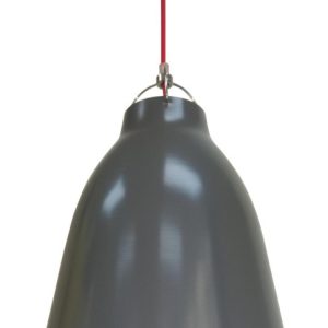 Lampa wisząca szaro-czerwona PENSILVANIA 1xE27x60W Candellux 858074 Lampa wisząca szaro-czerwona PENSILVANIA 1xE27x60W Candellux 858074