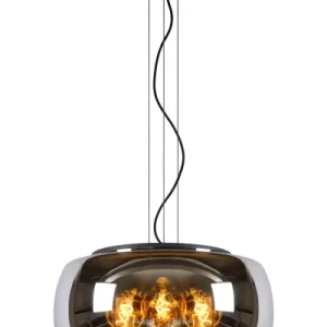 Lampa wisząca szaro-dymiona OLIVIA 3xE27x40W wym: 180x50x50 cm Lucide 850349 Lampa wisząca szaro-dymiona OLIVIA 3xE27x40W wym: 180x50x50 cm Lucide 850349