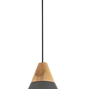 Lampa wisząca szaro-jasne drewno BICONES 1xE27x60W Maytoni 852030