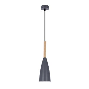 Lampa wisząca szaro-jasne drewno TROSA 1xE27x40W wym: 90x10x10 cm Candellux 924031 Lampa wisząca szaro-jasne drewno TROSA 1xE27x40W wym: 90x10x10 cm Candellux 924031