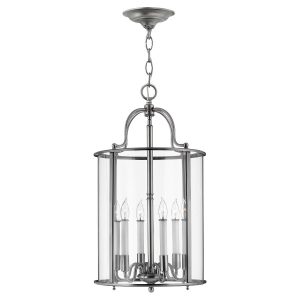 Lampa wisząca szaro-pewter Gentry 6xE14x60W wym: 64x35x35 cm Hinkley 852064 Lampa wisząca szaro-pewter Gentry 6xE14x60W wym: 64x35x35 cm Hinkley 852064