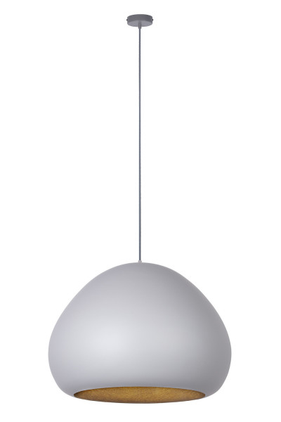 Lampa wisząca szaro-złota LAVA 1xE27x15W wym: 160x52x52 cm Sigma Lighting 841655
