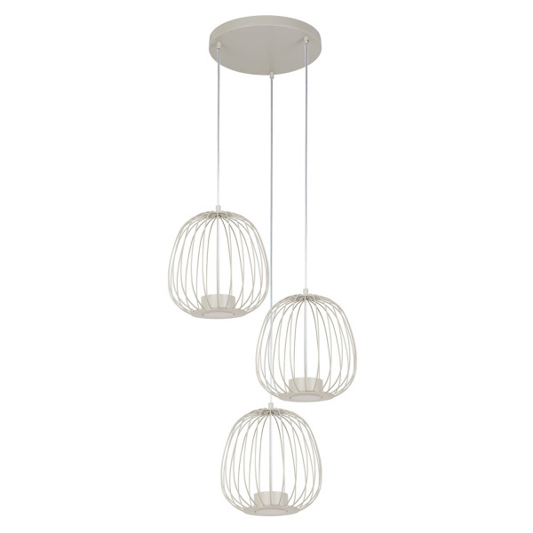 Lampa wisząca szary beż BELL PLUS 3xGX53x12W Sigma Lighting 838003