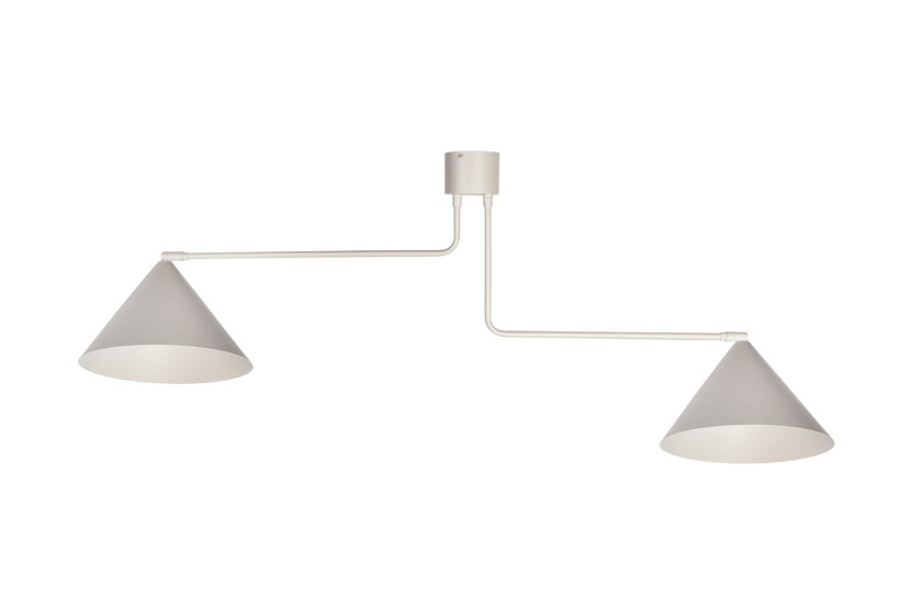 Lampa wisząca szary beż MAGIC 2xE27x15W wym: 45x115x23 cm Sigma Lighting 841604