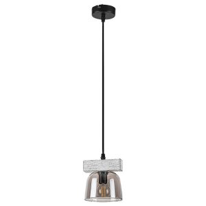 Lampa wisząca szary dąb-szkło dymne Cardamom 1xE14x40W Rabalux 952605 Lampa wisząca szary dąb-szkło dymne Cardamom 1xE14x40W Rabalux 952605