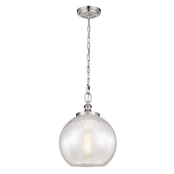 Lampa wisząca szczotkowana stal Tabby 1xE27x60W Feiss 184719