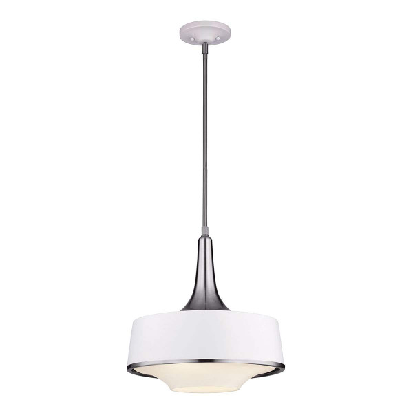 Lampa wisząca szczotkowana stao-biel Holloway 4xE27x75W Feiss 850351