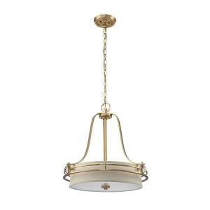 Lampa wisząca szczotkowany mosiądz Gotham 4xE27x60W Quoizel 849317