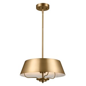 Lampa wisząca szczotkowany naturalny mosiądz LUELLA 3xE14x40W Kichler 836416