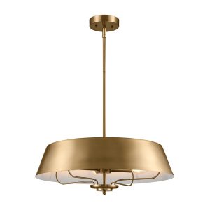 Lampa wisząca szczotkowany naturalny mosiądz LUELLA 4xE14x40W Kichler 836415