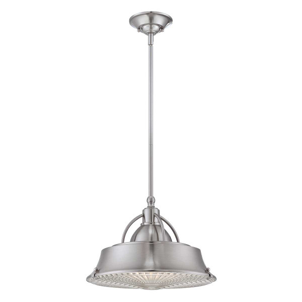 Lampa wisząca szczotkowany nikiel Cody 2xE27x60W Quoizel 849447