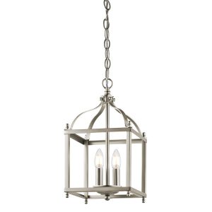 Lampa wisząca szczotkowany nikiel Larkin 2xE14x60W Kichler 849351 Lampa wisząca szczotkowany nikiel Larkin 2xE14x60W Kichler 849351