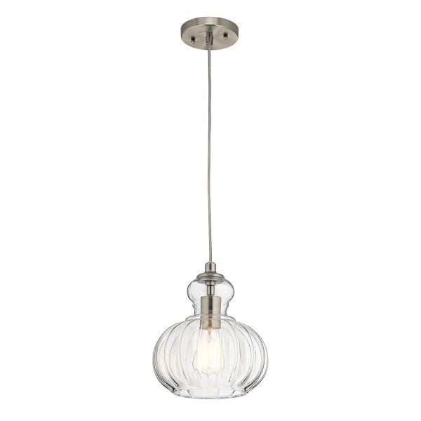 Lampa wisząca szczotkowany nikiel Riviera 1xE27x60W Kichler 849311