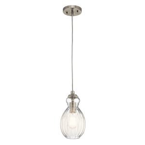 Lampa wisząca szczotkowany nikiel Riviera 1xE27x60W Kichler 849440 Lampa wisząca szczotkowany nikiel Riviera 1xE27x60W Kichler 849440