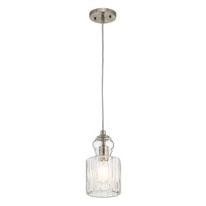 Lampa wisząca szczotkowany nikiel Riviera 1xE27x60W Kichler 849151 Lampa wisząca szczotkowany nikiel Riviera 1xE27x60W Kichler 849151