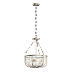 Lampa wisząca szczotkowany nikiel Roux 3xE27x60W Quintiesse 849427 Lampa wisząca szczotkowany nikiel Roux 3xE27x60W Quintiesse 849427