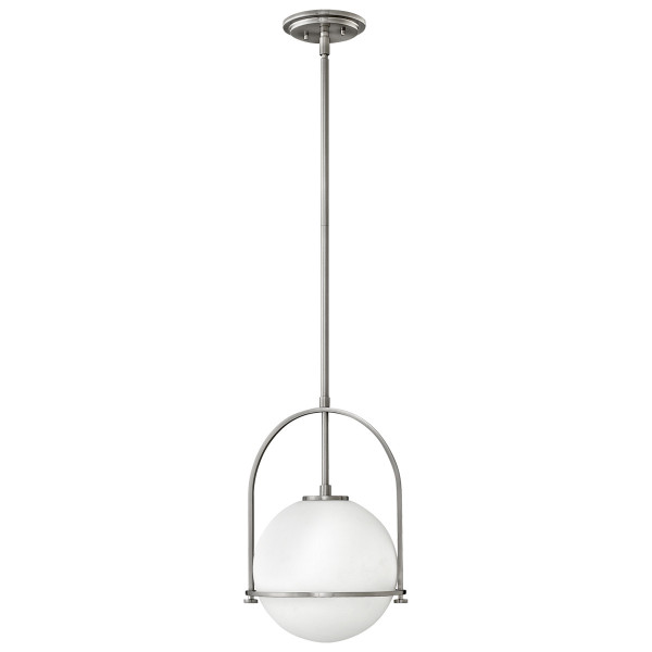 Lampa wisząca szczotkowany nikiel Somerset 1xE27x60W Quintiesse 852119