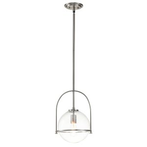 Lampa wisząca szczotkowany nikiel Somerset 1xE27x60W Quintiesse 852045 Lampa wisząca szczotkowany nikiel Somerset 1xE27x60W Quintiesse 852045